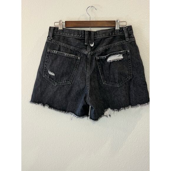 Free People We the Free Lasso Denim Shorts Washed Black Women's Size 29 - Picture 2 of 6
